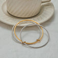 Pulsera apilable bicolor atemporal – imagen 2