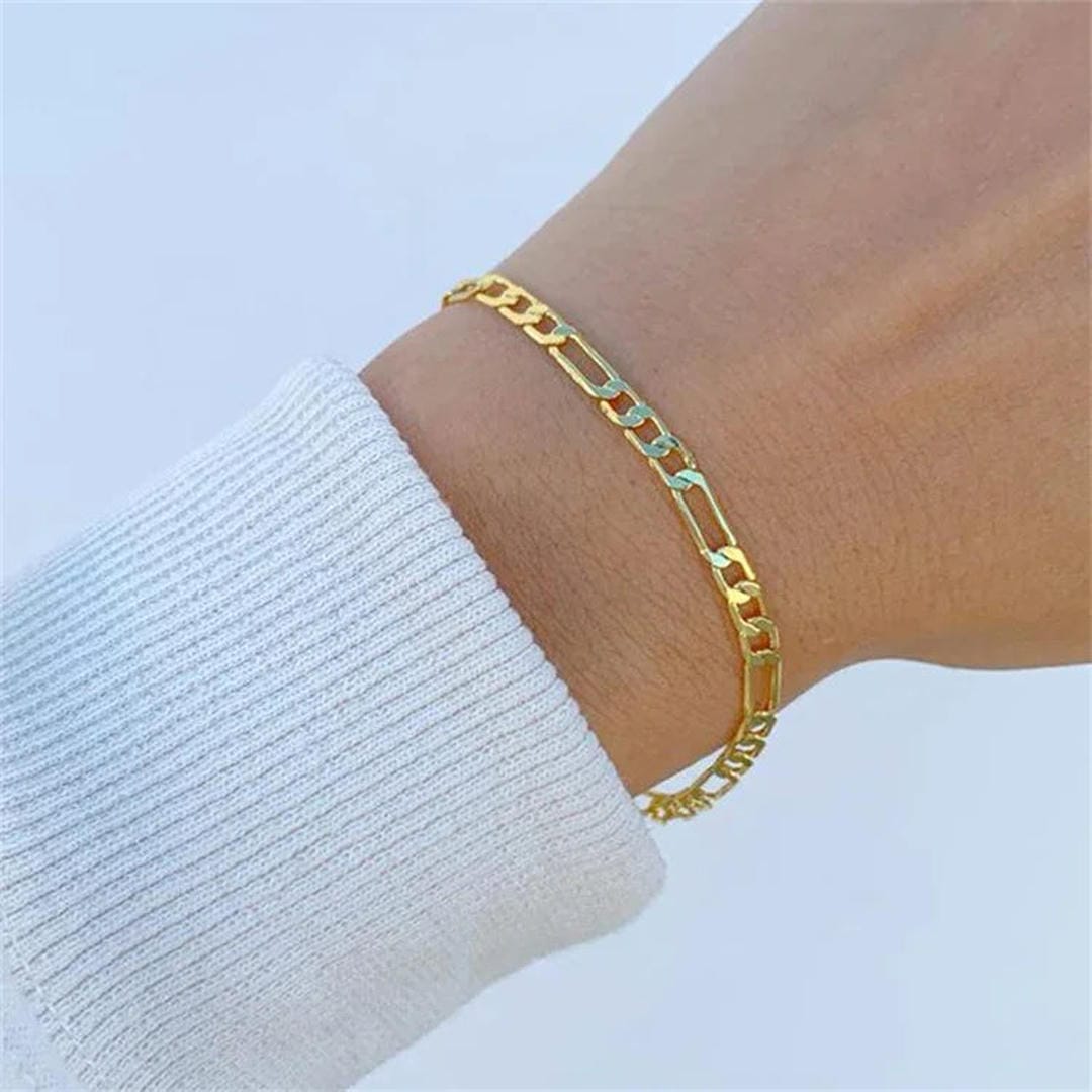 Pulsera vintage de cadena dorada – imagen 20