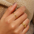 Anillo de oro vintage retorcido – imagen 5