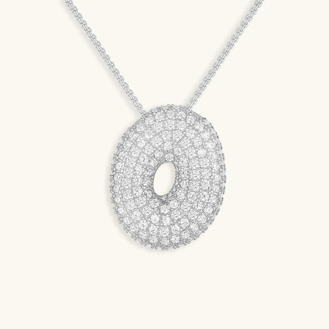 Collar con inicial Bubble de cristales – imagen 46