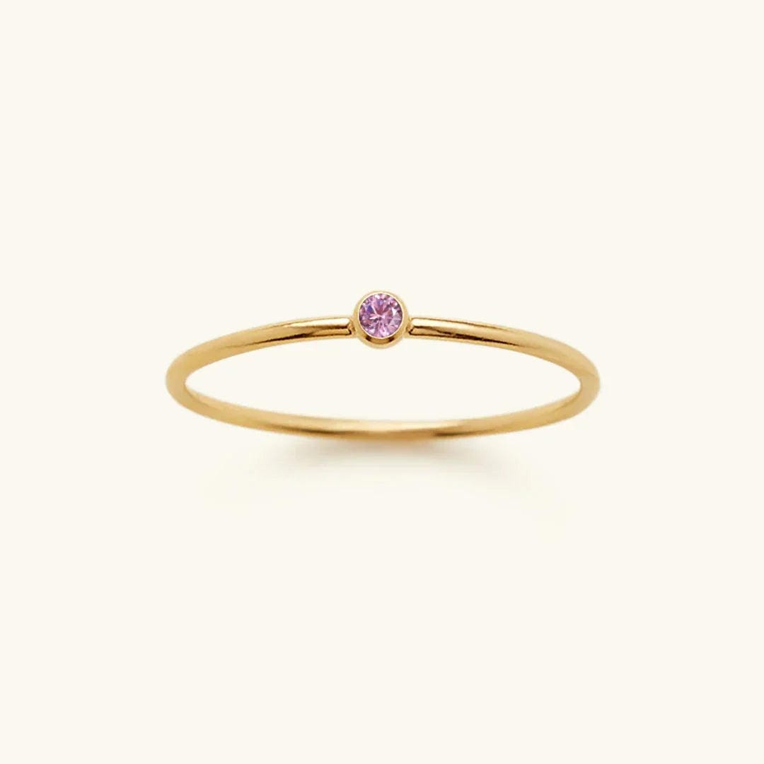 Anillo apilable con piedra preciosa – imagen 11