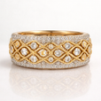 Anillo pavé dorado Armonía — Carmen, Lucía & Rocío