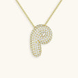 Collar con inicial Bubble de cristales – imagen 18
