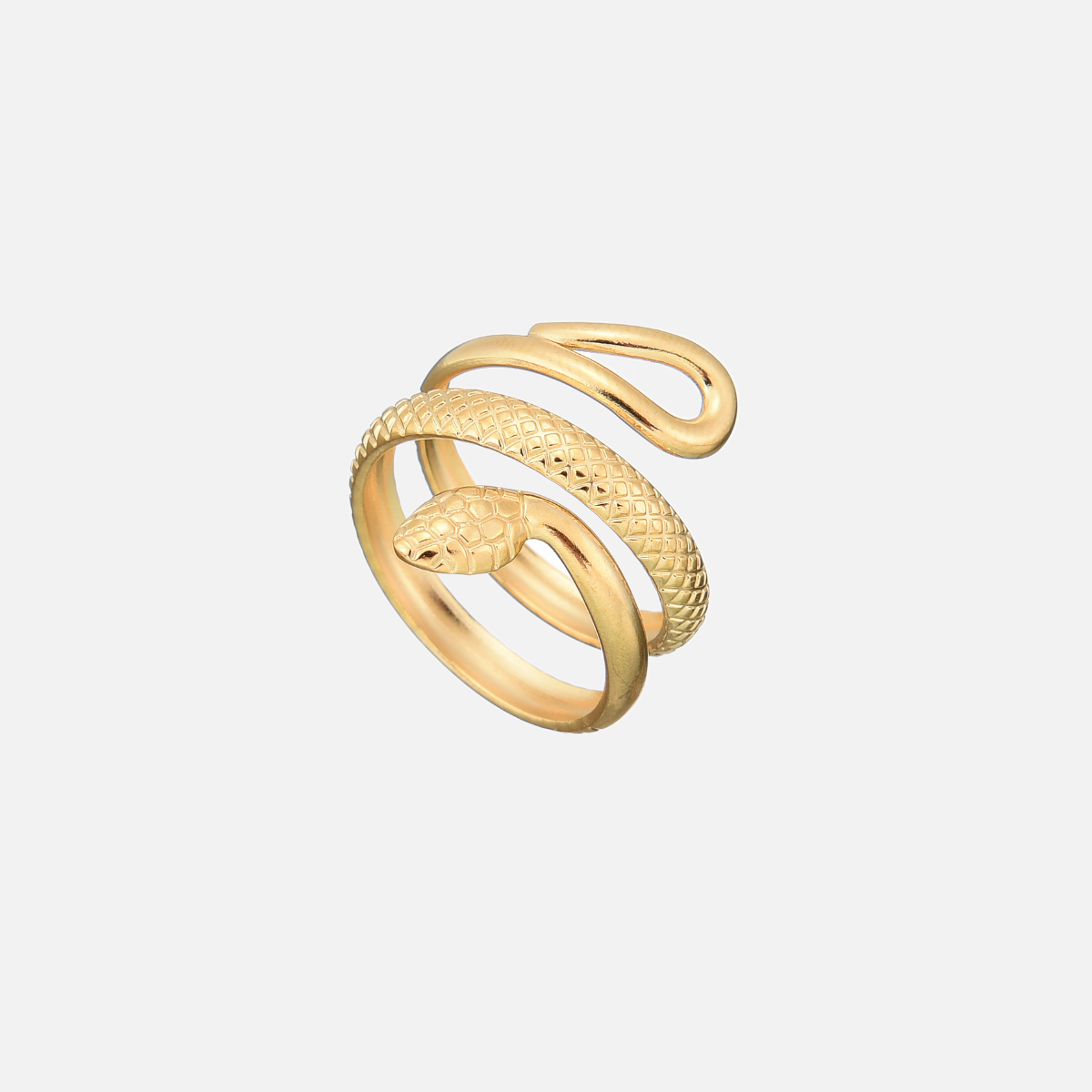 Anillo de serpiente detallado (ajustable) – imagen 2