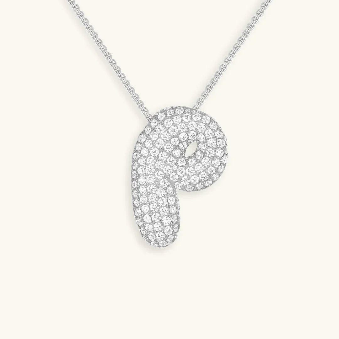 Collar con inicial Bubble de cristales – imagen 47