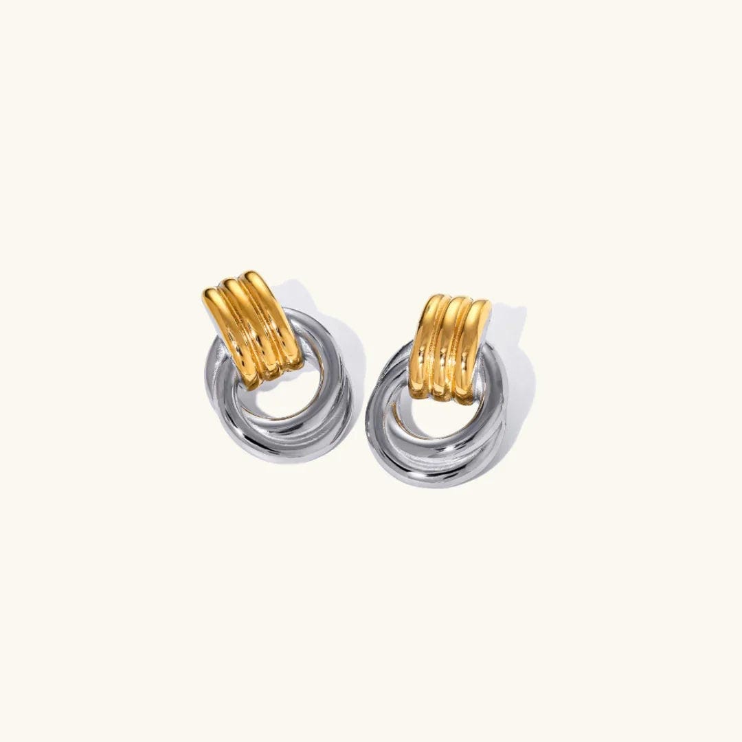 Pendientes de aro en capas brillantes – imagen 5