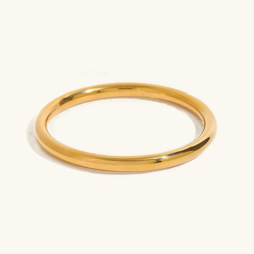 Brazalete vintage liso dorado