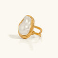 Anillo de perla elegante y atemporal