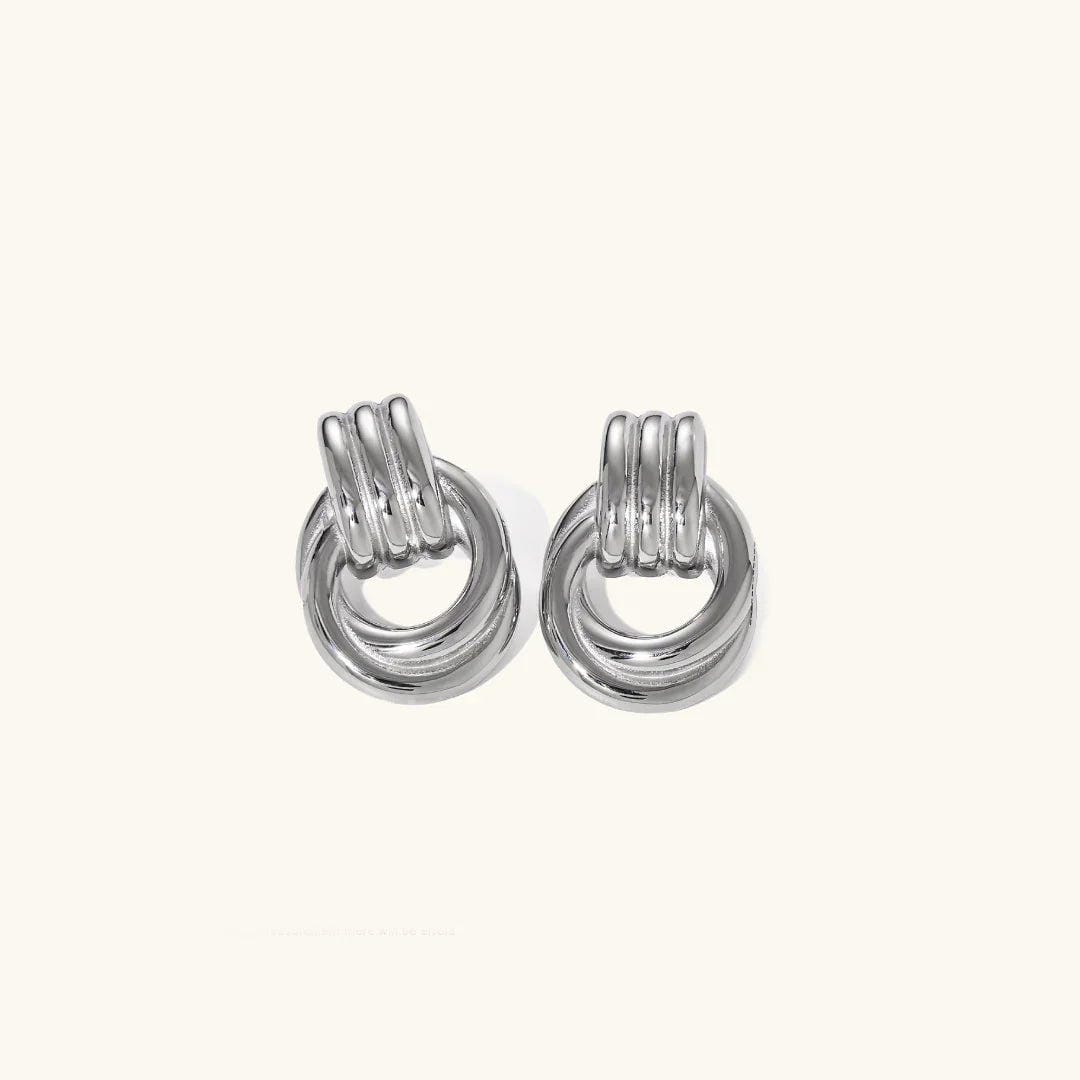 Pendientes de aro en capas brillantes – imagen 3