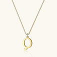 Collar vintage dorado con inicial – imagen 22