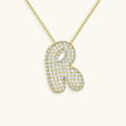 Collar con inicial Bubble de cristales – imagen 20