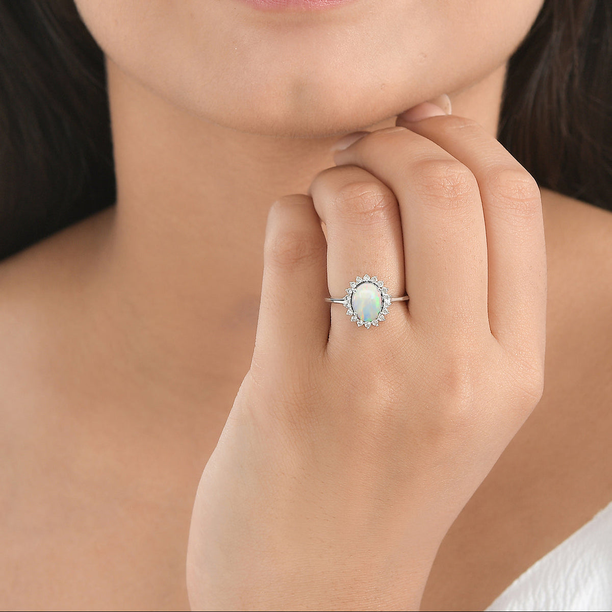 Anillo de promesa bohemio espectacular – imagen 2