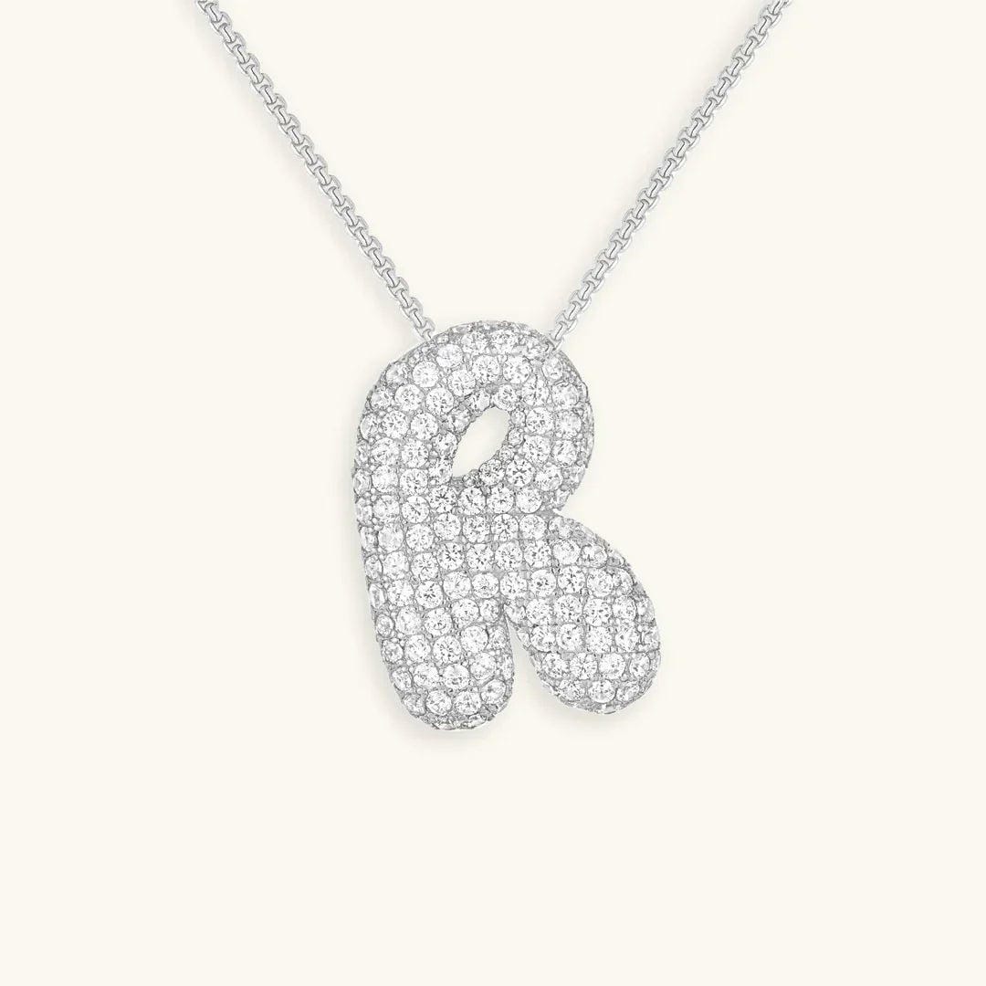 Collar con inicial Bubble de cristales – imagen 49