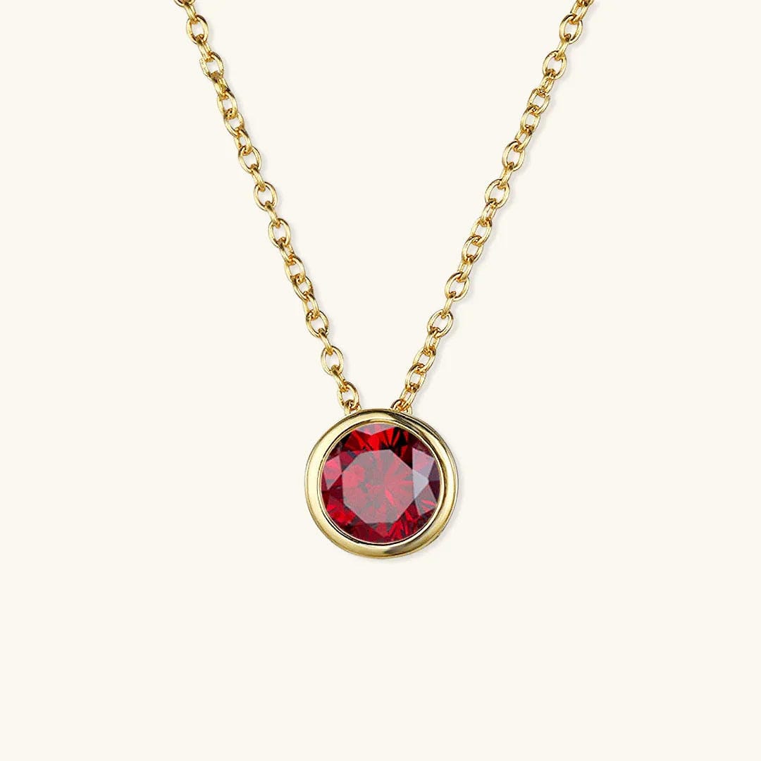 Cadena de oro con gemas radiantes
