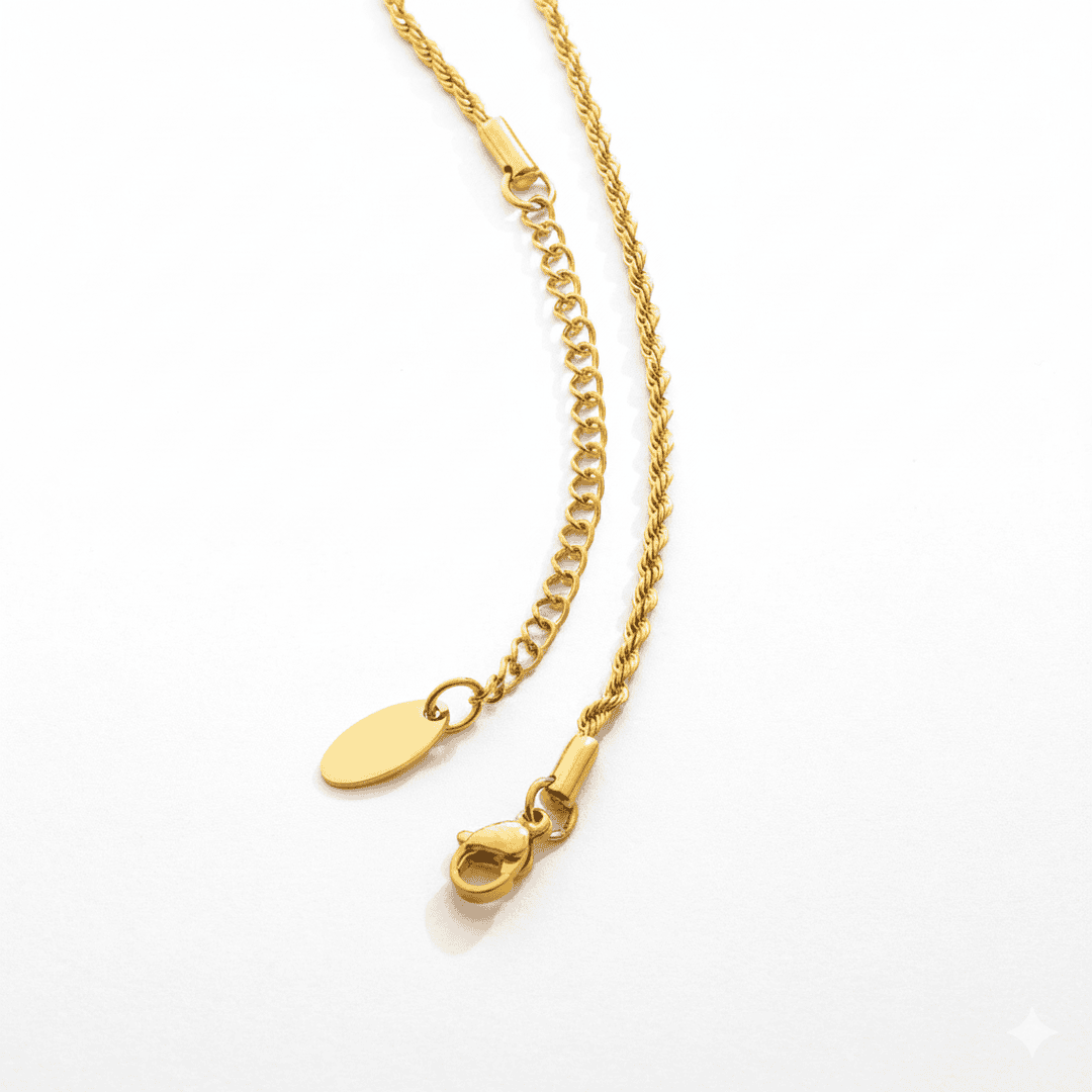 Conjunto clásico de cadenas torzal doradas — Carmen, Lucía & Rocío