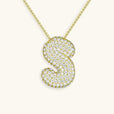 Collar con inicial Bubble de cristales – imagen 21