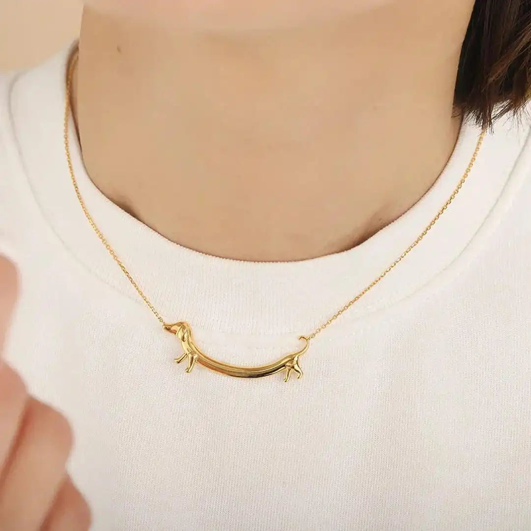 Collar con colgante de teckel – imagen 3