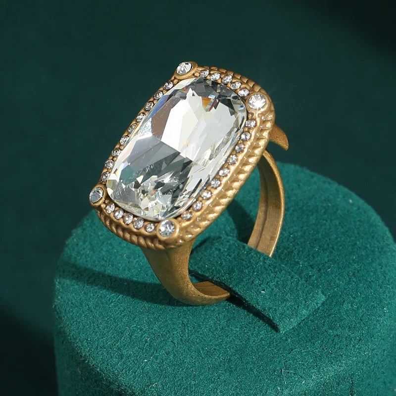 Anillo de circonita cuadrado sofisticado – imagen 3