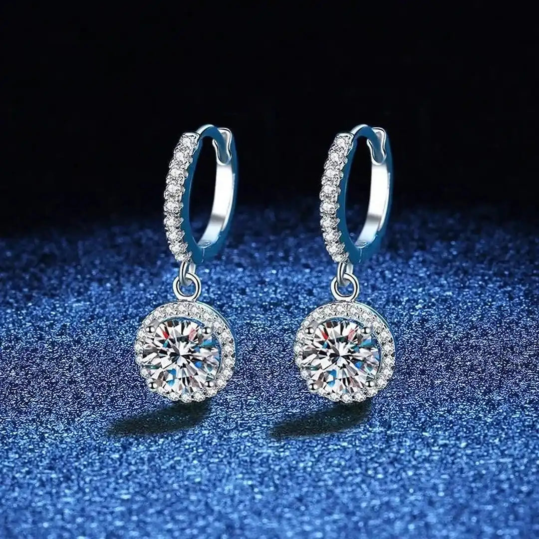 Pendientes de piedra en plata de ley – imagen 2
