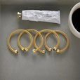 Pulsera vintage de oro ajustable con piedra – imagen 6