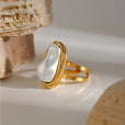 Anillo de perla elegante y atemporal – imagen 3