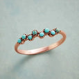 Anillo de turquesa atemporal con cuentas – imagen 3
