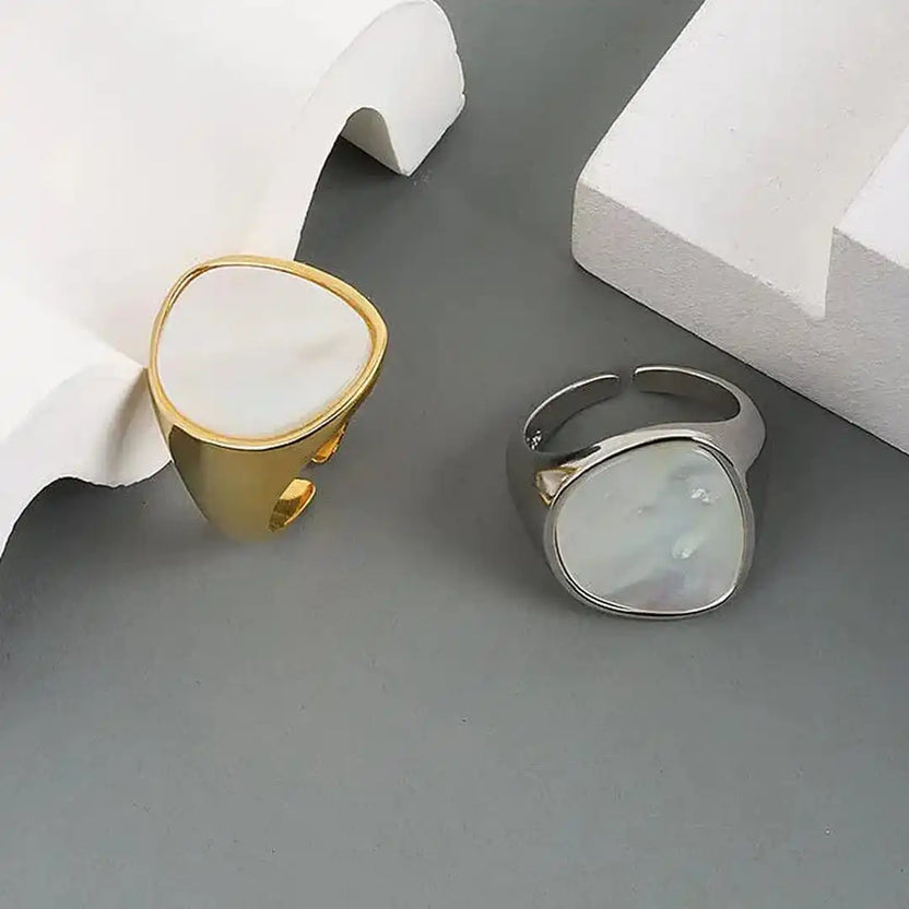 Anillo sello de nácar