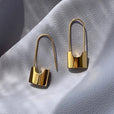 Pendientes majestuosos estilo hip hop con cierre