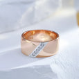 Anillo atemporal multicirconita liso – imagen 2
