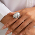 Anillos de cóctel con perla barroca gruesa – imagen 7