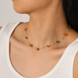 Collar bohemio de perlas con cadena – imagen 2