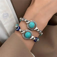 Pulsera de plata antigua con turquesa Aqua – imagen 6