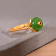 Anillo cuadrado de jade encantador – imagen 3