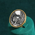 Anillo antiguo de oro con camafeo