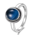 Anillo clásico ovalado de plata con cordón – imagen 8
