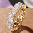 Anillo vintage con piedra triangular – imagen 5