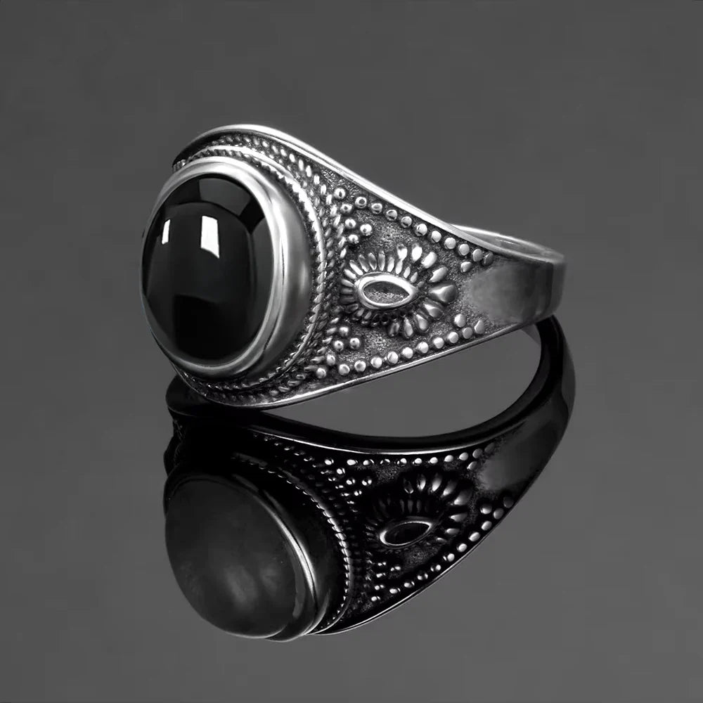 Anillo de sello de ónice negro – imagen 3