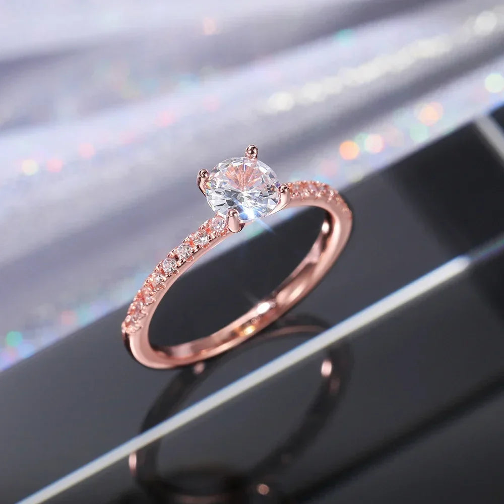 Anillo eterno radiante de circonita – imagen 3