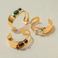 Pulsera vintage de ojo de tigre dorado – imagen 2