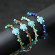 Pulsera bohemia de cuerda con tortuga de cuentas – imagen 3