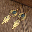 Pendientes largos bohemios retro – imagen 3