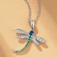 Collar exquisito con colgante de libélula – imagen 2