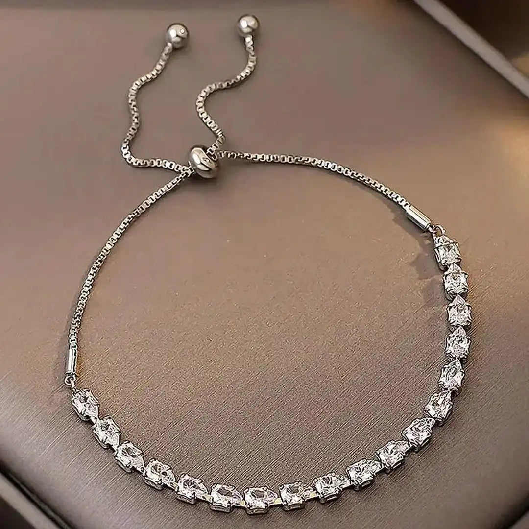 Pulsera ajustable de piedras geométricas – imagen 3