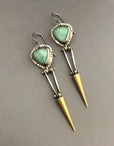 Pendientes vintage de piedra natural – imagen 2