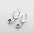 Pendientes de circonita verde brillante – imagen 3