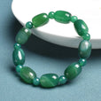 Pulsera de cuentas de jade en forma de barril