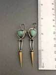 Pendientes vintage de piedra natural – imagen 3