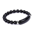 Pulsera elástica de cuentas con barra de piedras preciosas – imagen 6