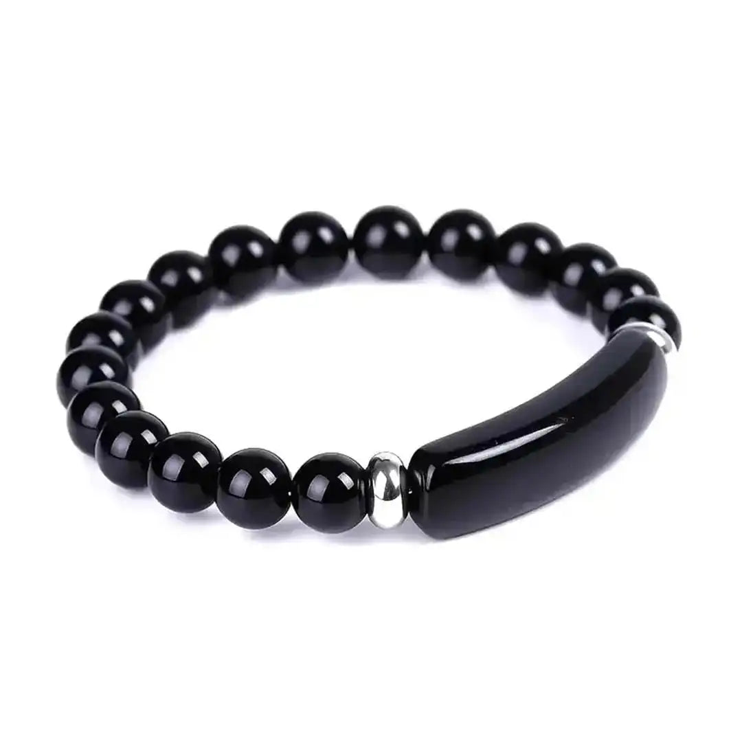 Pulsera elástica de cuentas con barra de piedras preciosas – imagen 6