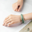 Brazalete de jade cian Elite – imagen 2